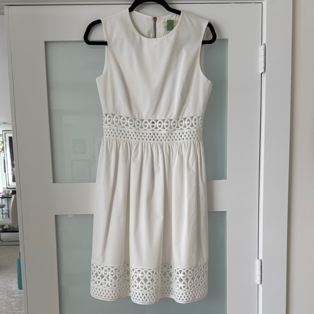 Ted Baker Size 2 (fits 4-6) Sleeveless Dress with sheer lace